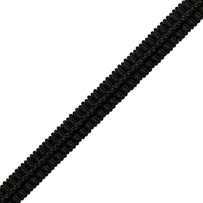 1/2" Le Jardin Silk Gimp Trim by Samuel & Sons in Black