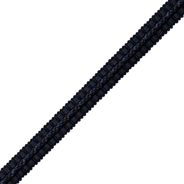 1/2" Le Jardin Silk Gimp Trim by Samuel & Sons in Midnight