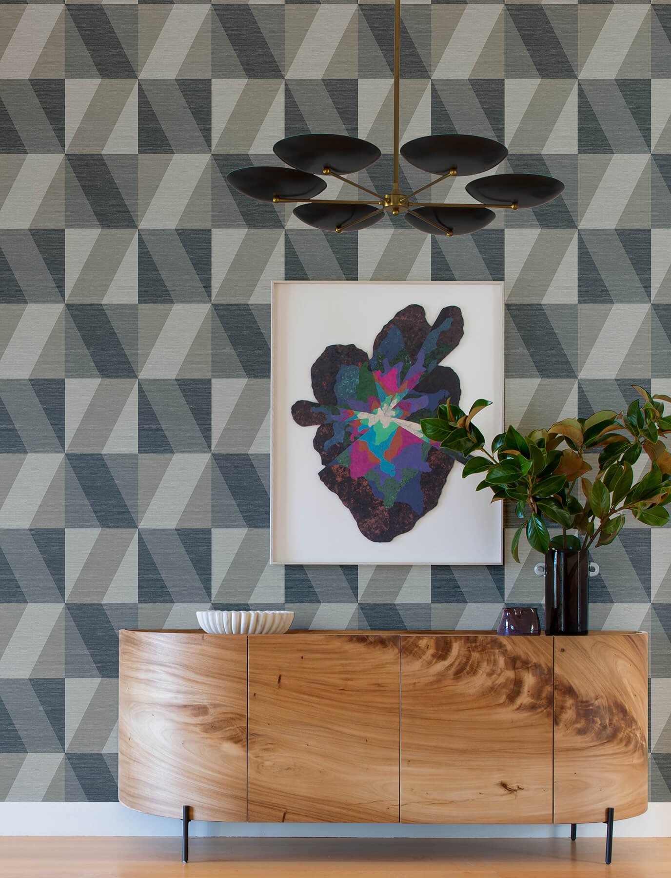 Solace Winslow Geometric Wallpaper