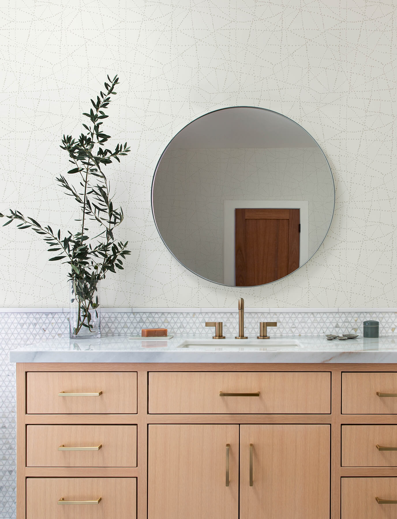 Solace Alcott Dotted Wallpaper