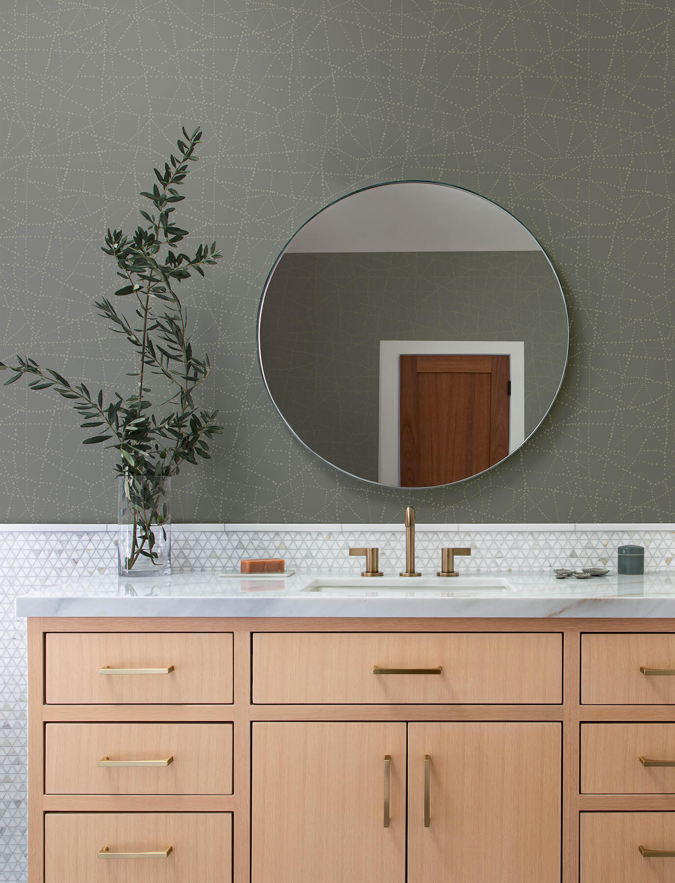 Solace Alcott Dotted Wallpaper