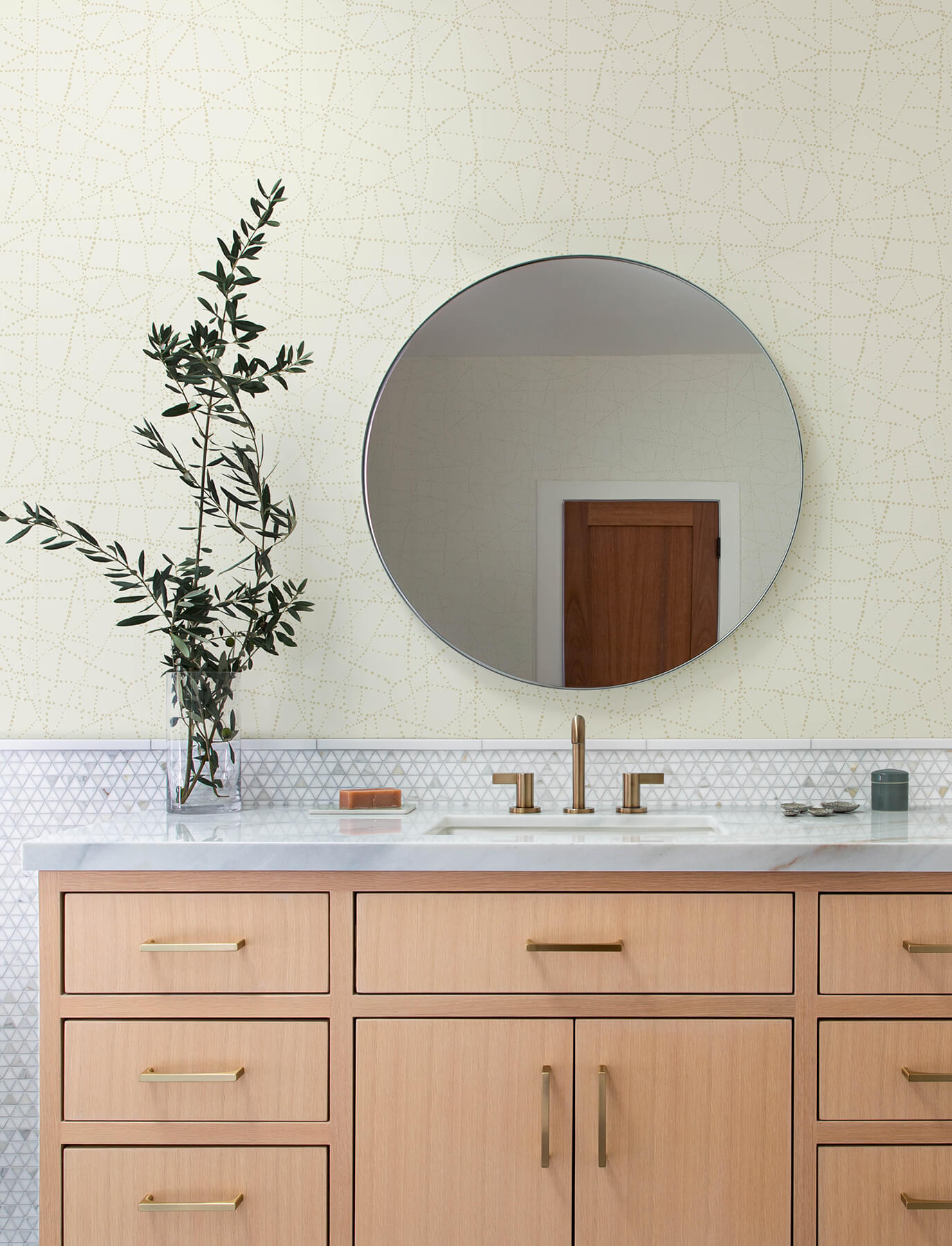 Solace Alcott Dotted Wallpaper