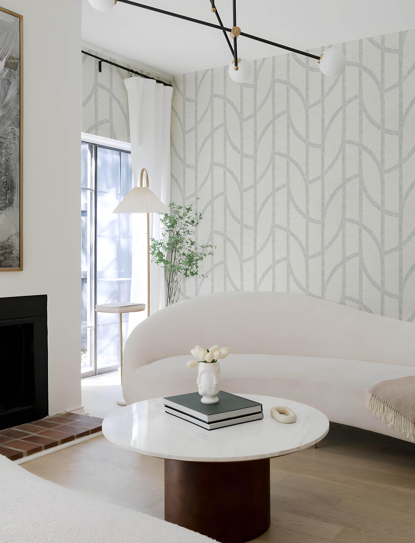 Solace Harlow Contours Wallpaper