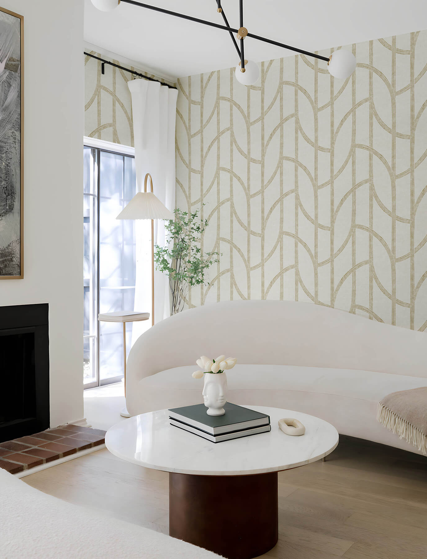 Solace Harlow Contours Wallpaper
