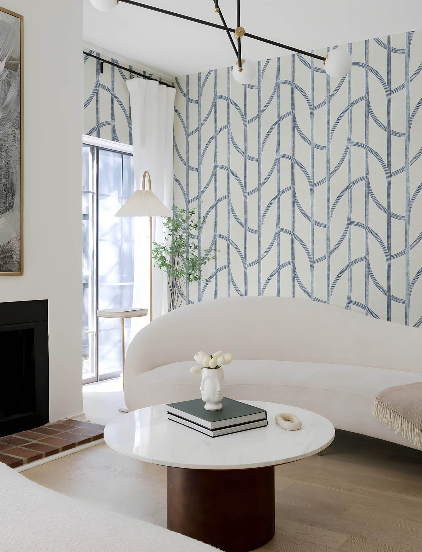 Solace Harlow Contours Wallpaper
