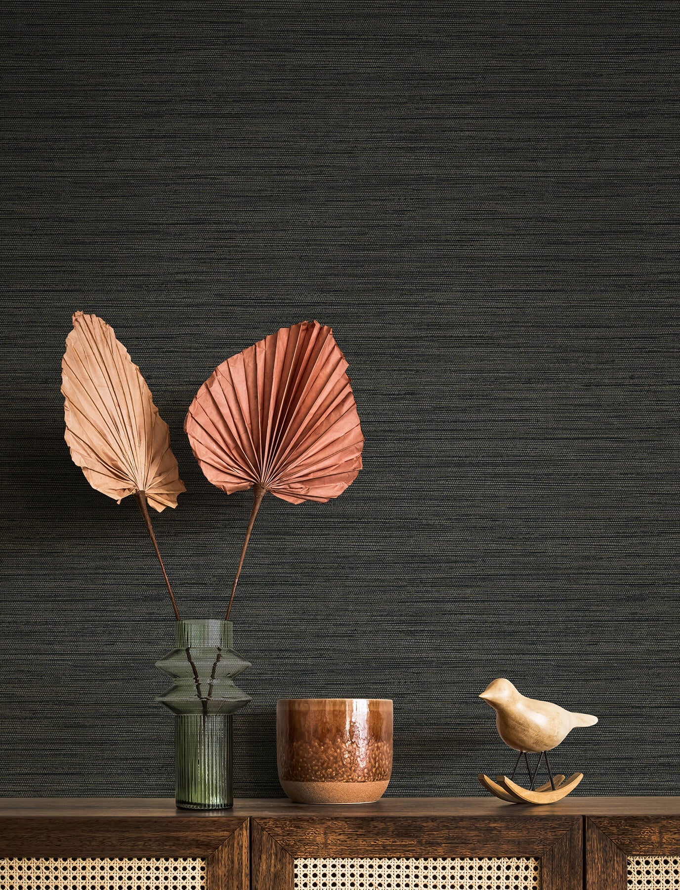 Solace Sheehan Faux Grasscloth Wallpaper