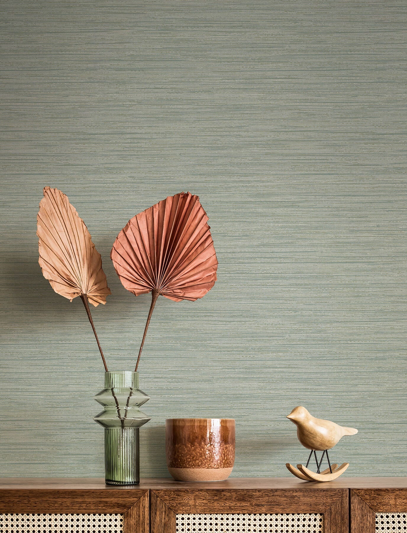 Solace Sheehan Faux Grasscloth Wallpaper