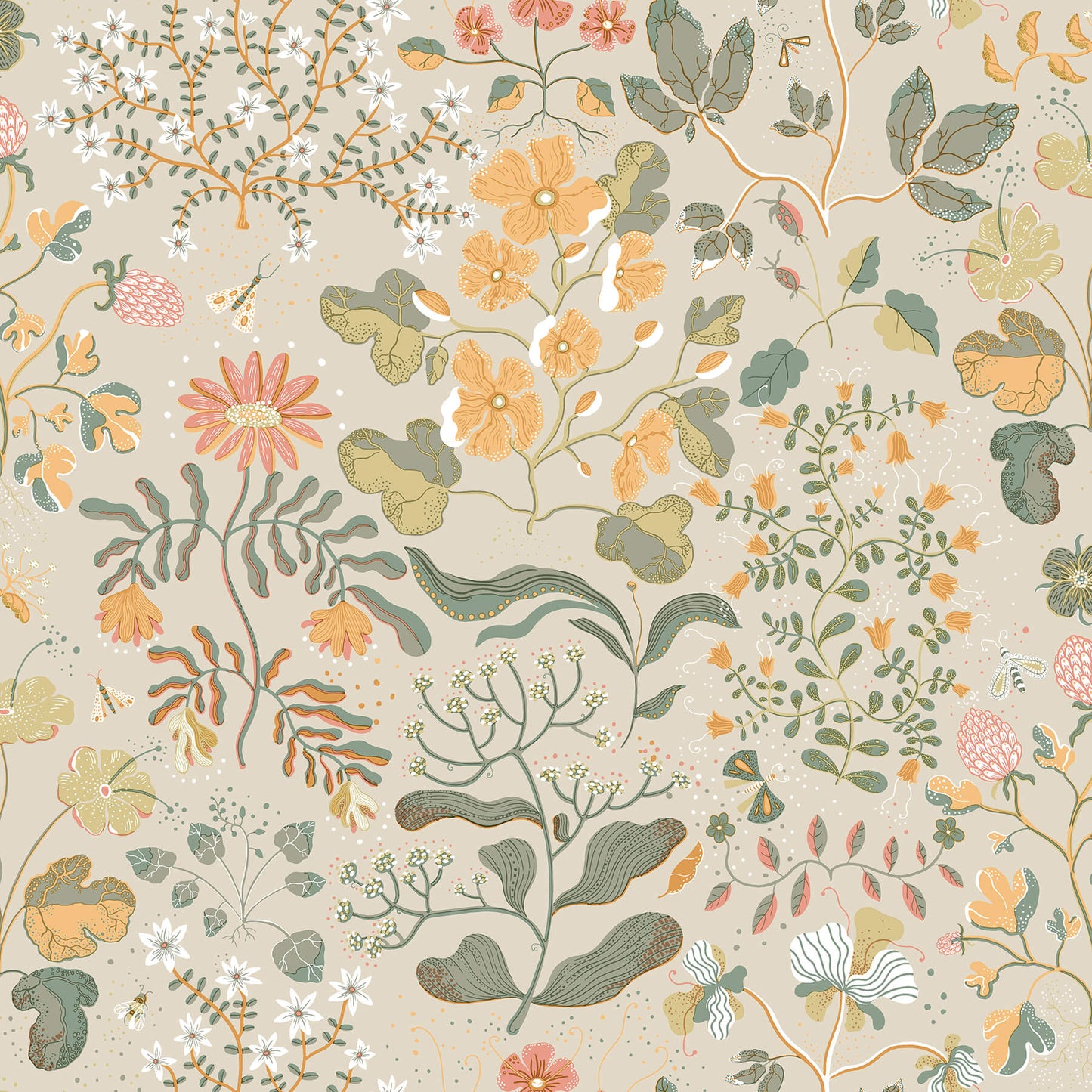 Botanica Groh Floral Wallpaper