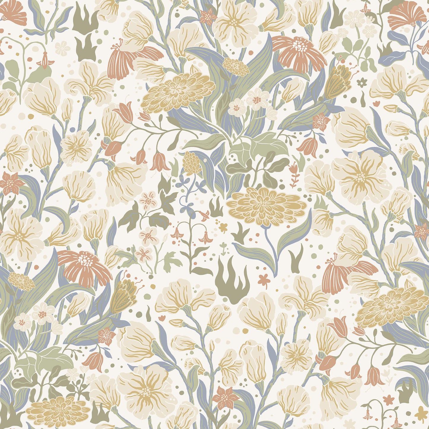 Botanica Hava Meadow Flowers Wallpaper