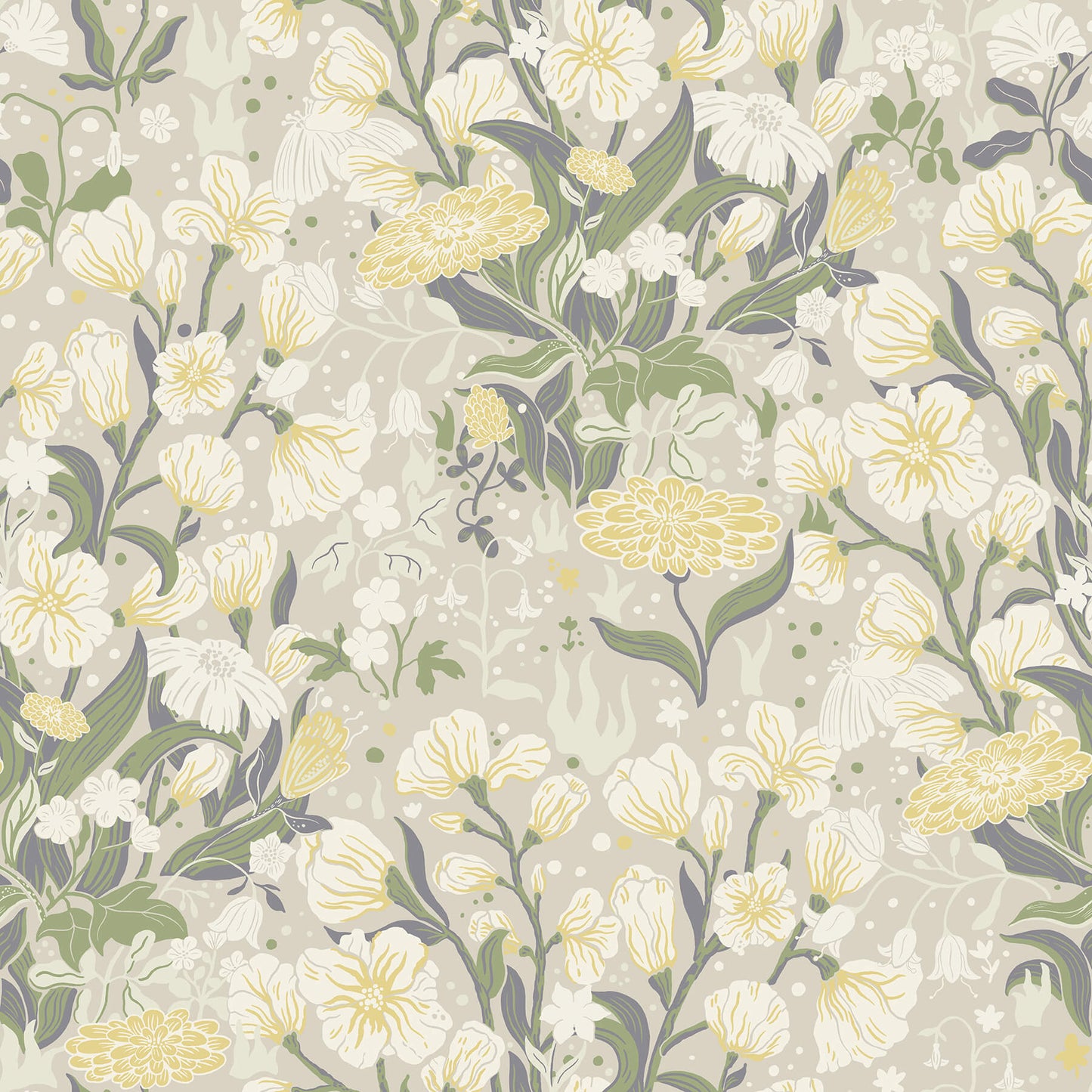 Botanica Hava Meadow Flowers Wallpaper