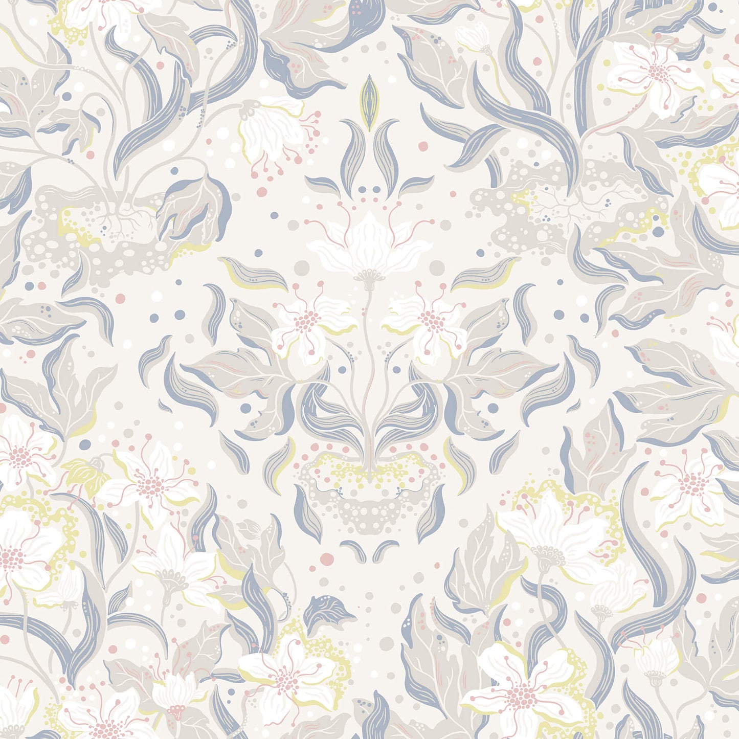 Botanica Lisa Floral Damask Wallpaper