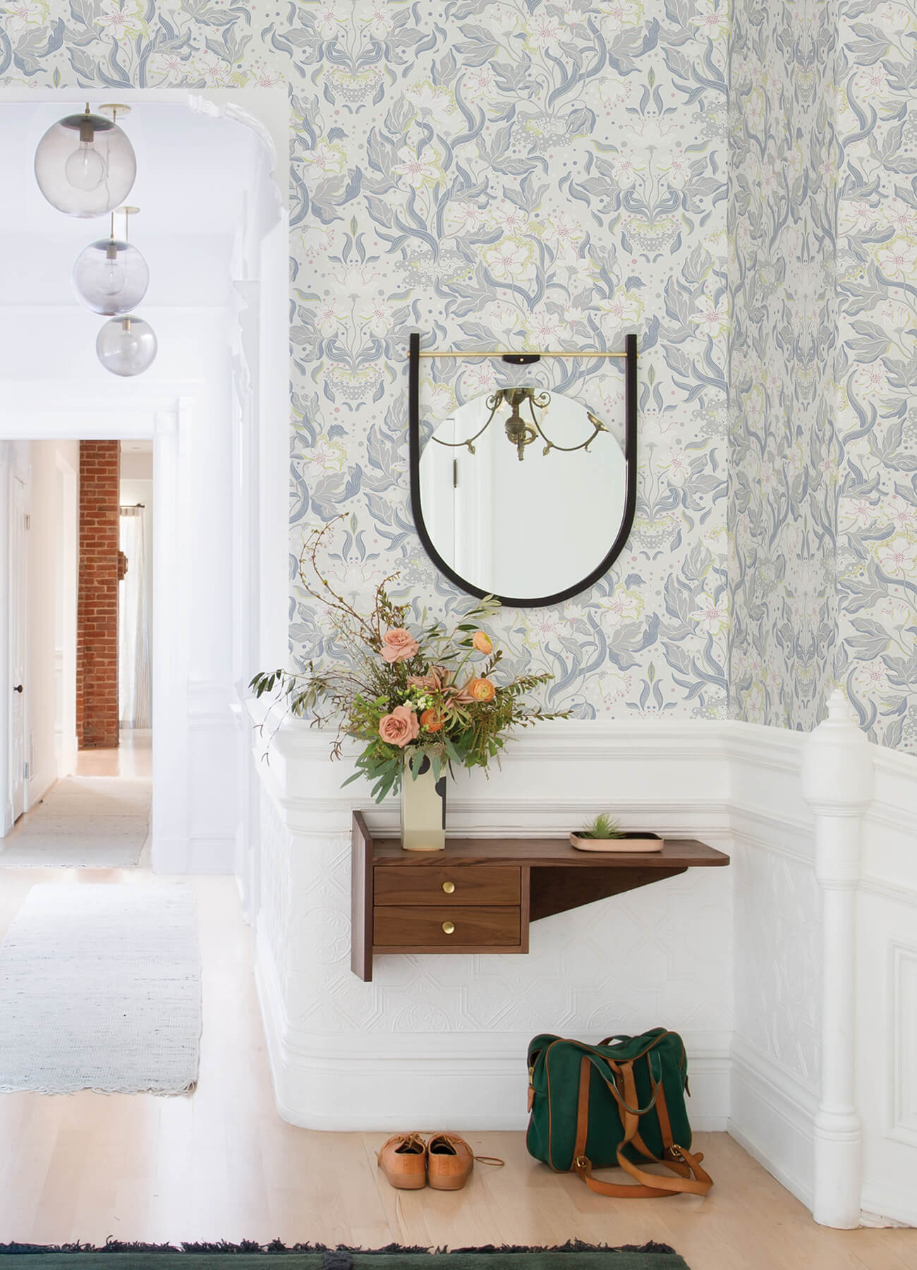 Botanica Lisa Floral Damask Wallpaper