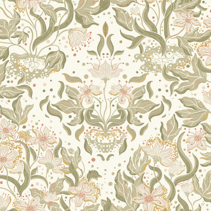 Botanica Lisa Floral Damask Wallpaper