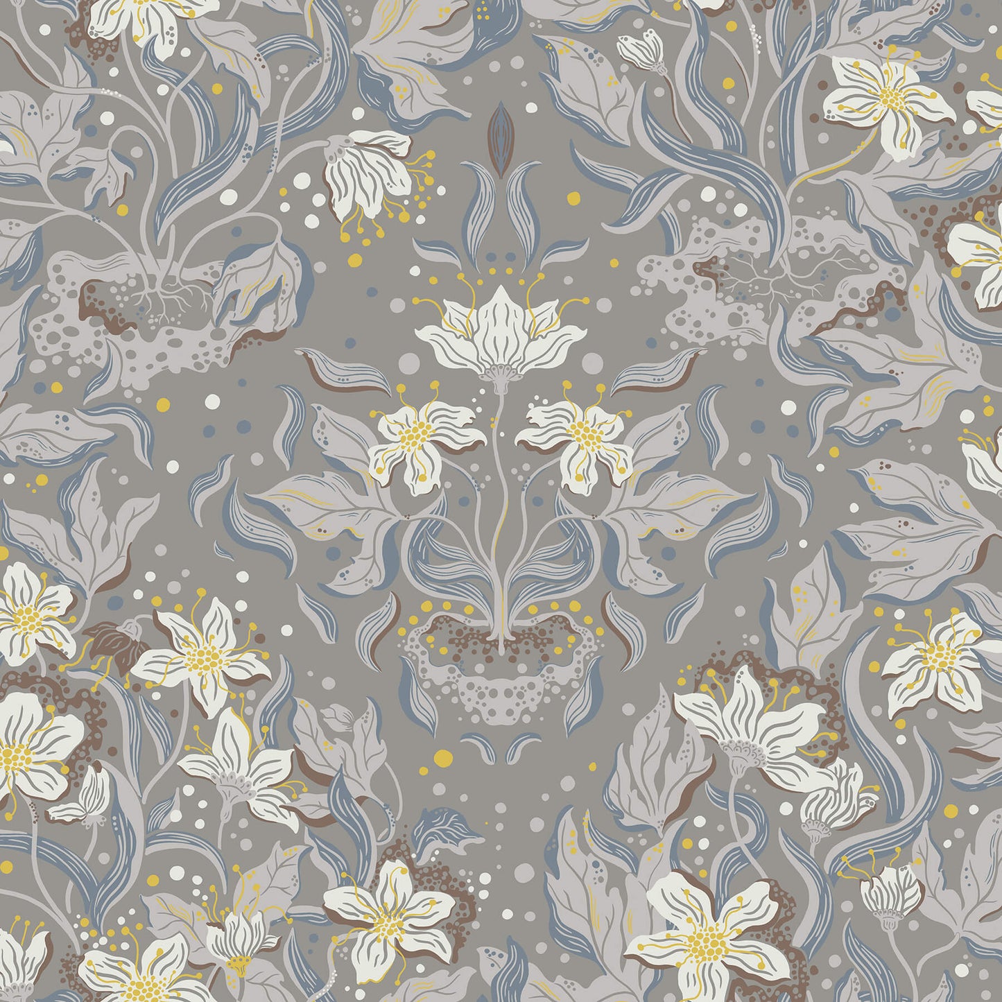 Botanica Lisa Floral Damask Wallpaper