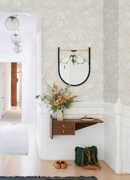 Botanica Lisa Floral Damask Wallpaper