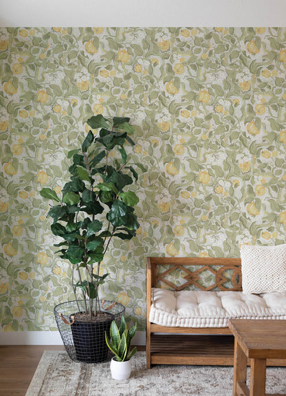 Botanica Kort Fruit & Floral Wallpaper