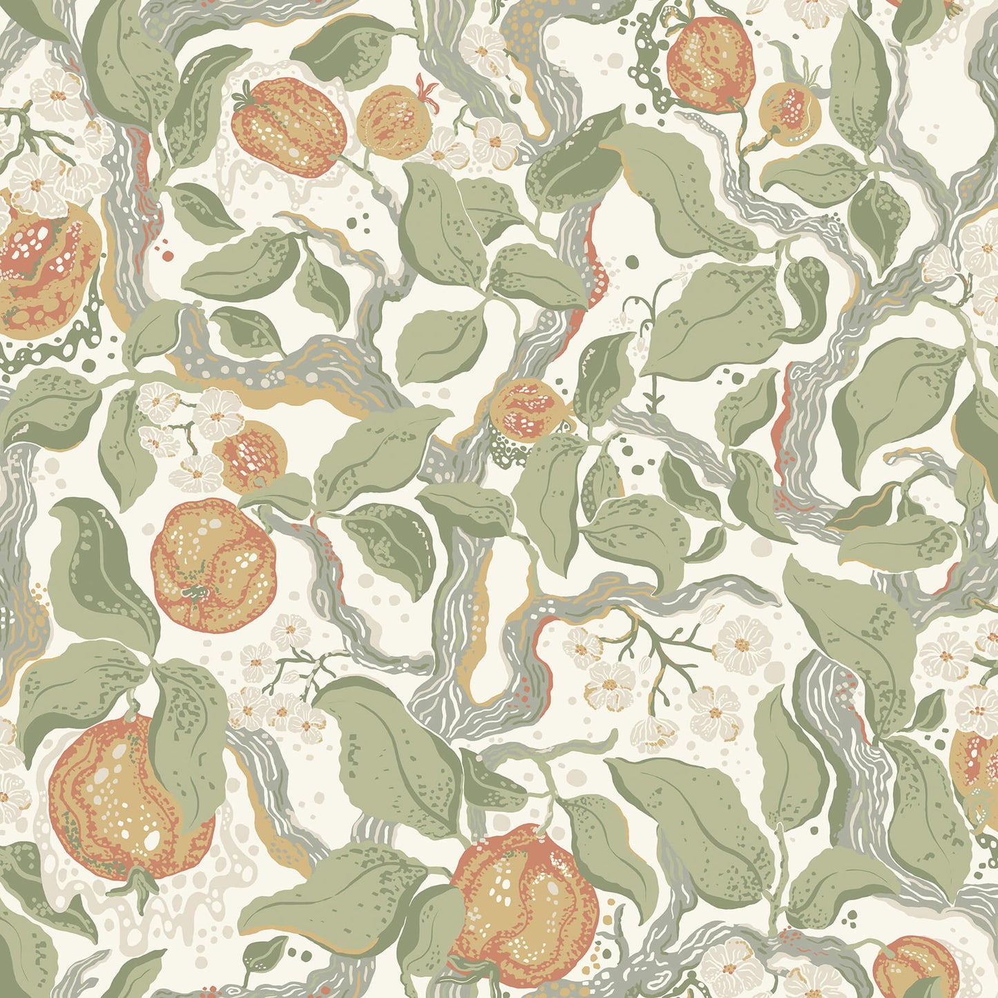 Botanica Kort Fruit & Floral Wallpaper
