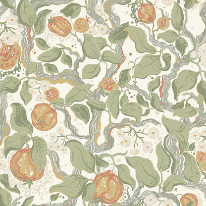 Botanica Kort Fruit & Floral Wallpaper