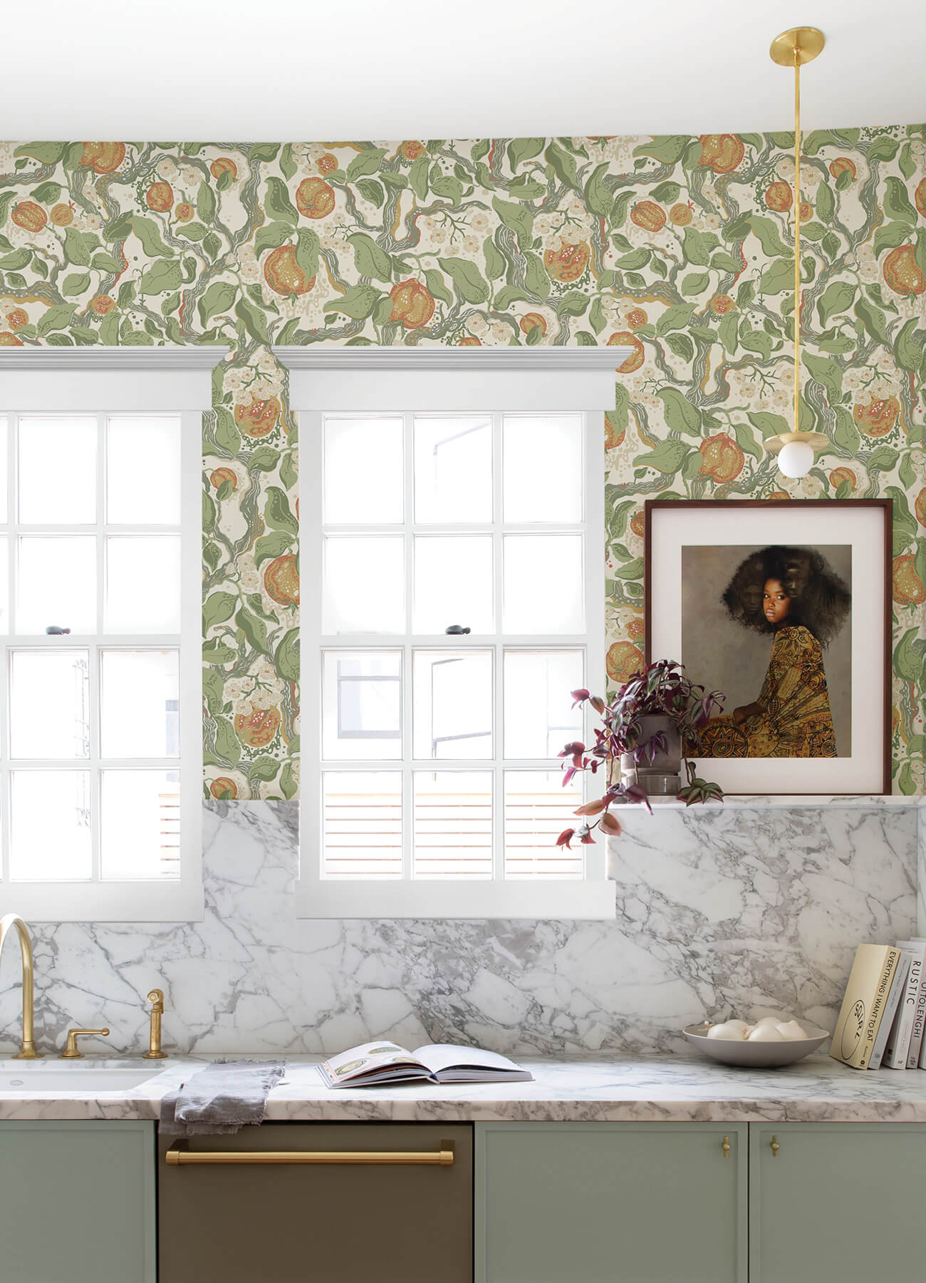Botanica Kort Fruit & Floral Wallpaper