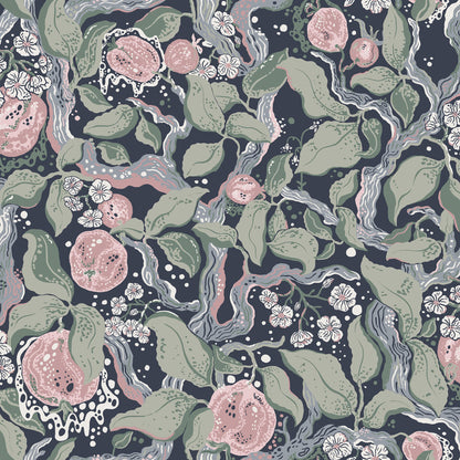Botanica Kort Fruit & Floral Wallpaper