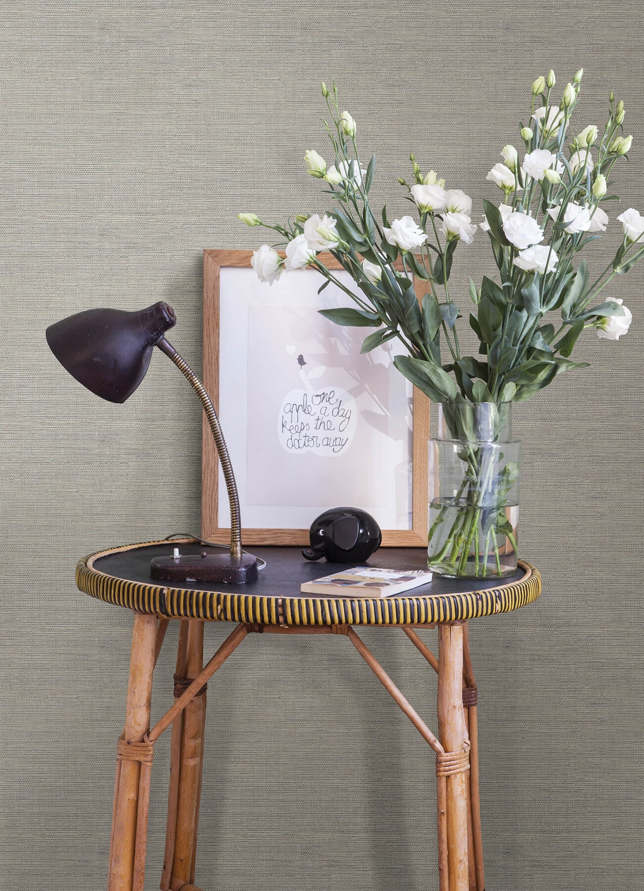 Botanica Agave Faux Grasscloth Wallpaper