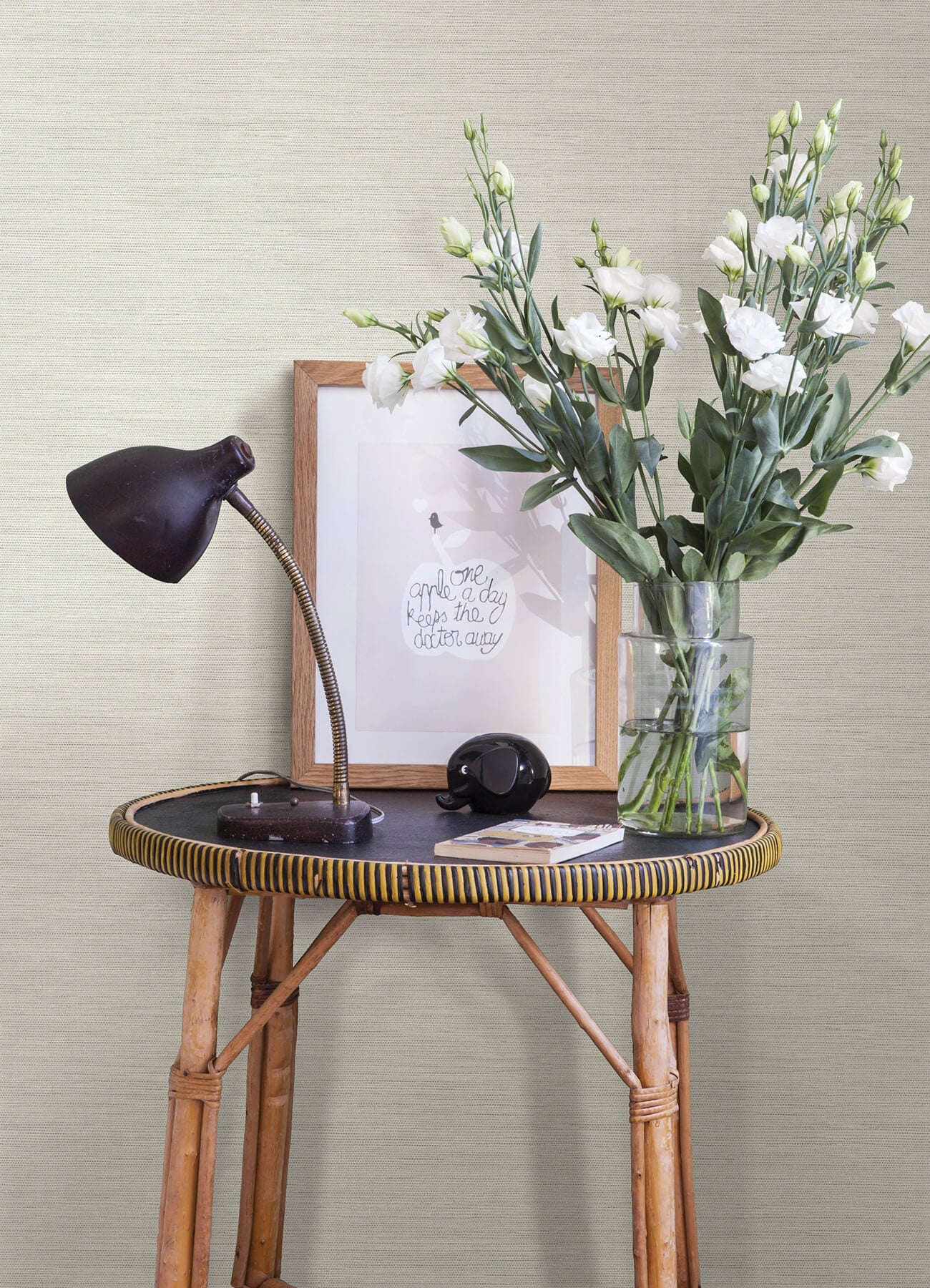 Botanica Agave Faux Grasscloth Wallpaper