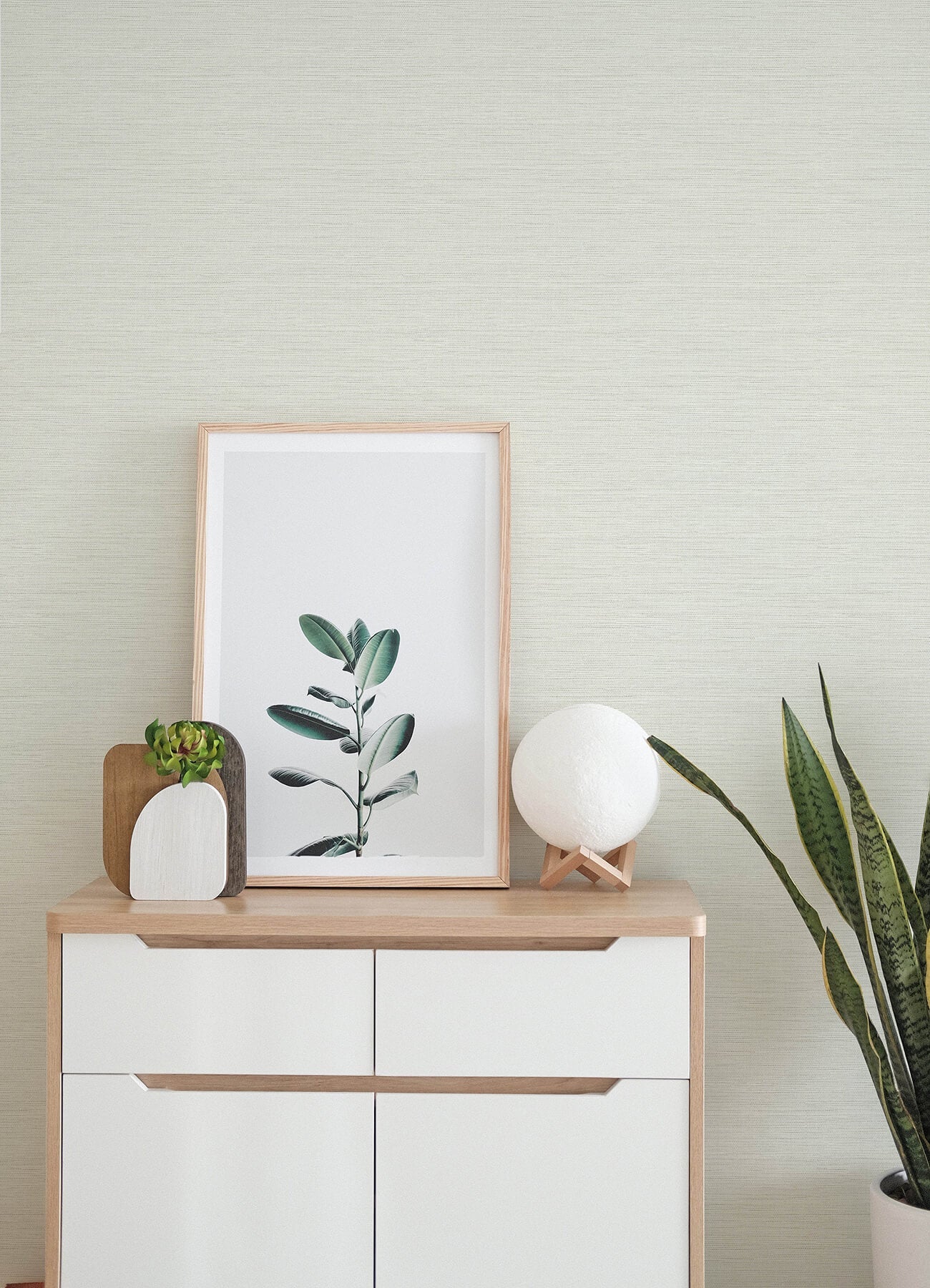 Botanica Agave Faux Grasscloth Wallpaper