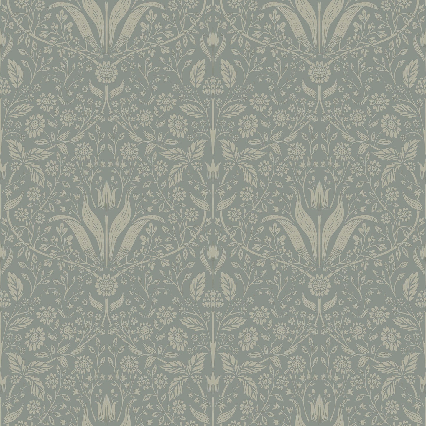Botanica Mara Tulip Ogee Wallpaper