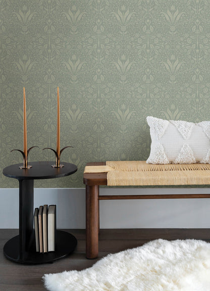 Botanica Mara Tulip Ogee Wallpaper