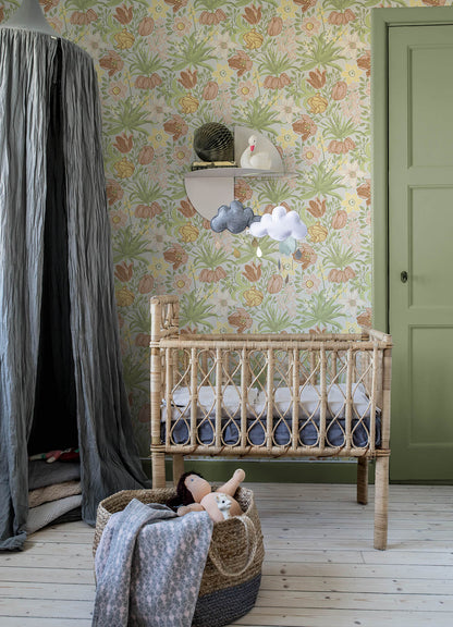 Botanica Cecilia Tulip & Daffodil Wallpaper