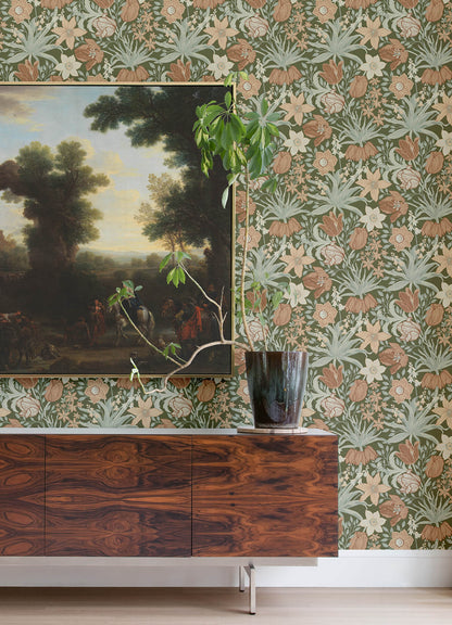 Botanica Cecilia Tulip & Daffodil Wallpaper