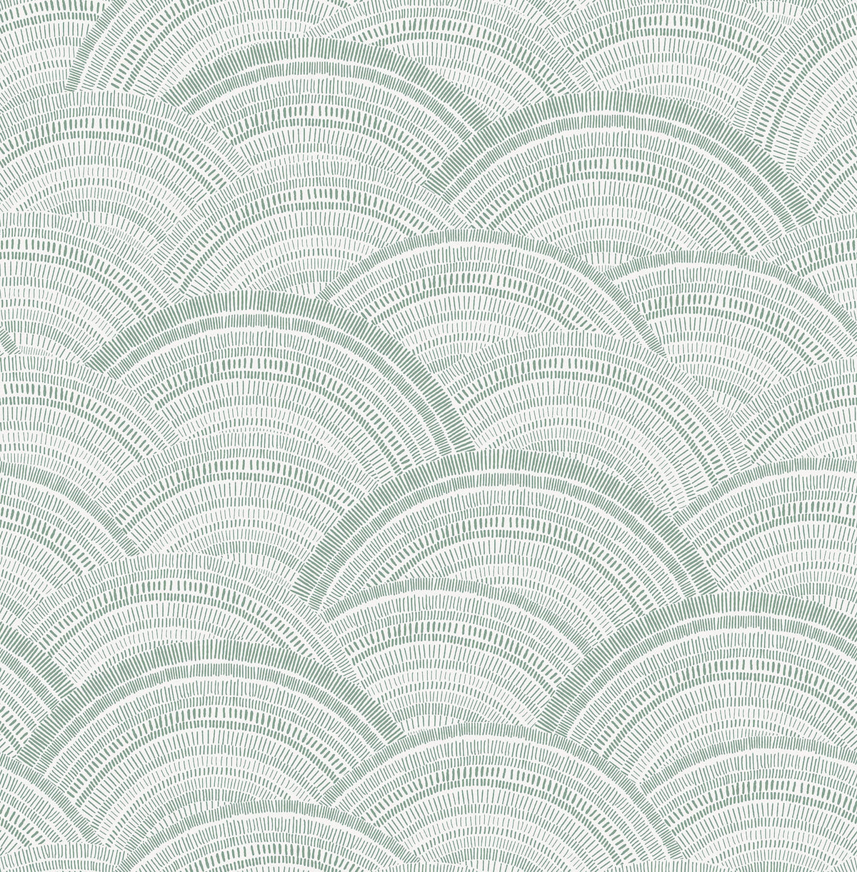 A-Street Prints Harmony Encircle Wallpaper - Sea Green, geometric in yellow, blue, black