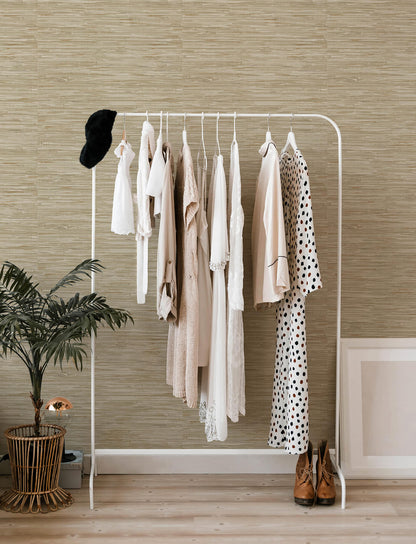 Harmony Exhale Faux Grasscloth Wallpaper