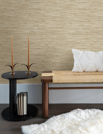 Harmony Exhale Faux Grasscloth Wallpaper