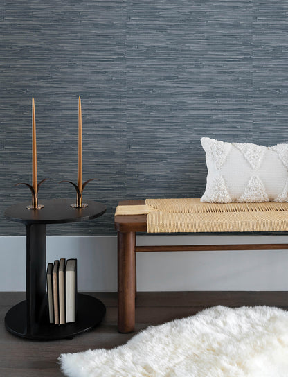 Harmony Exhale Faux Grasscloth Wallpaper