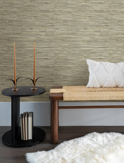 Harmony Exhale Faux Grasscloth Wallpaper