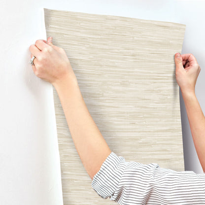 Haberdashery Exhale Faux Grasscloth Wallpaper
