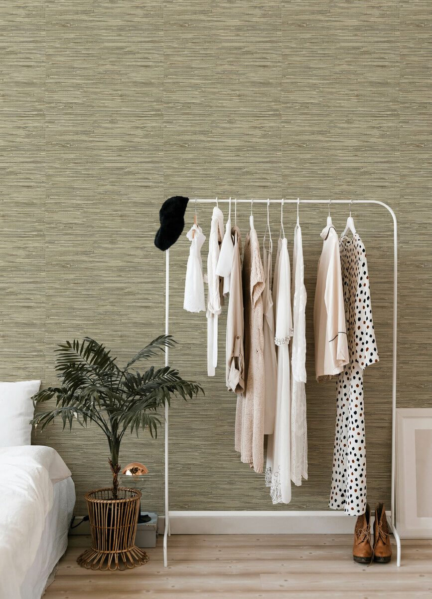 Haberdashery Exhale Faux Grasscloth Wallpaper
