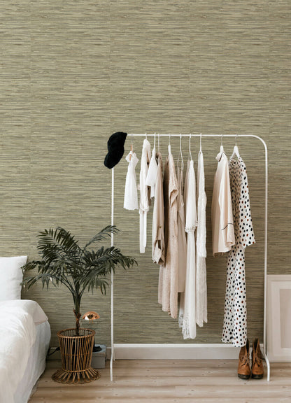 Haberdashery Exhale Faux Grasscloth Wallpaper