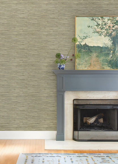 Haberdashery Exhale Faux Grasscloth Wallpaper
