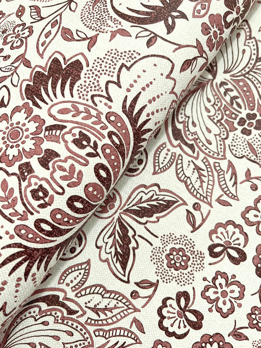 Haberdashery Blanche Floral Damask Wallpaper