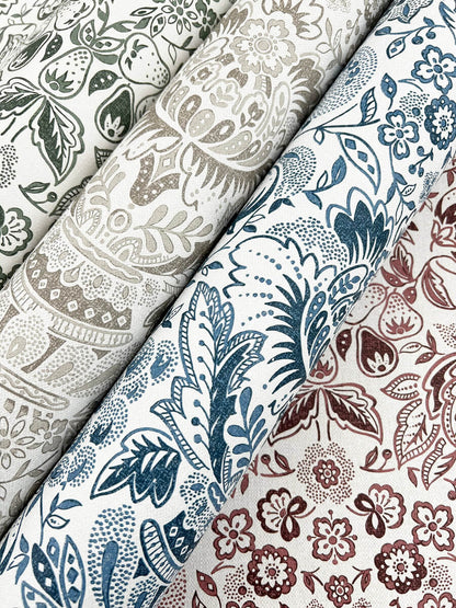 Haberdashery Blanche Floral Damask Wallpaper