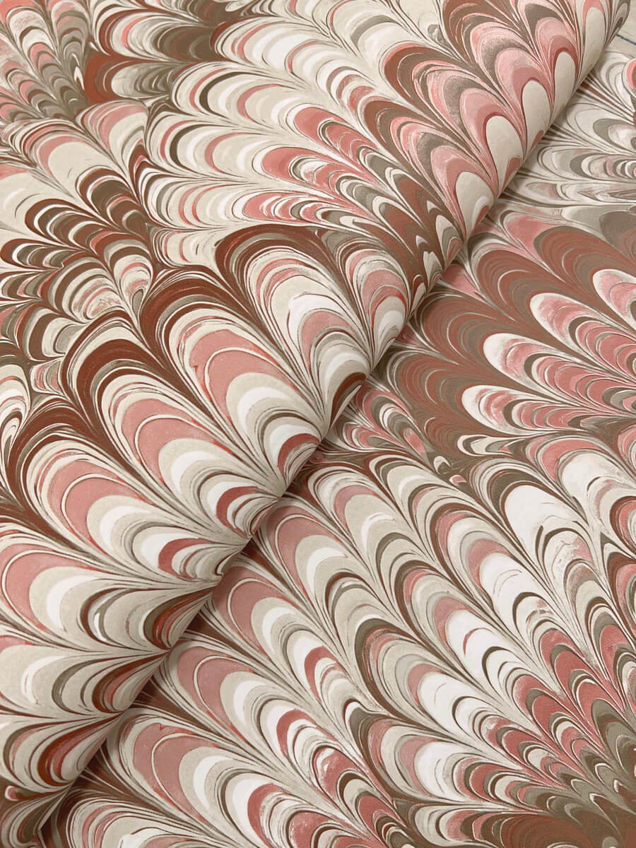Haberdashery Octavia Marbled Ink Wallpaper