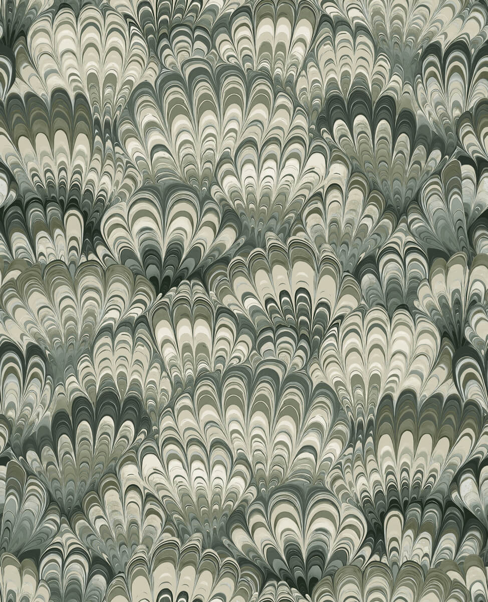 Haberdashery Octavia Marbled Ink Wallpaper