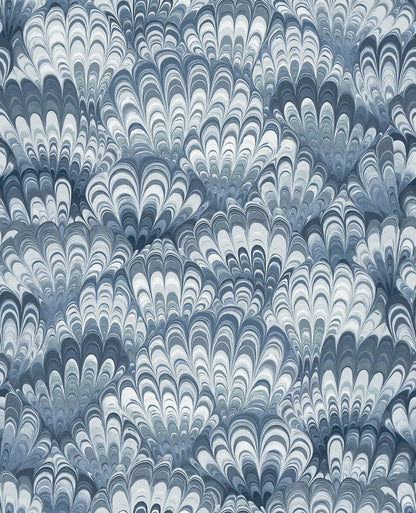 Haberdashery Octavia Marbled Ink Wallpaper