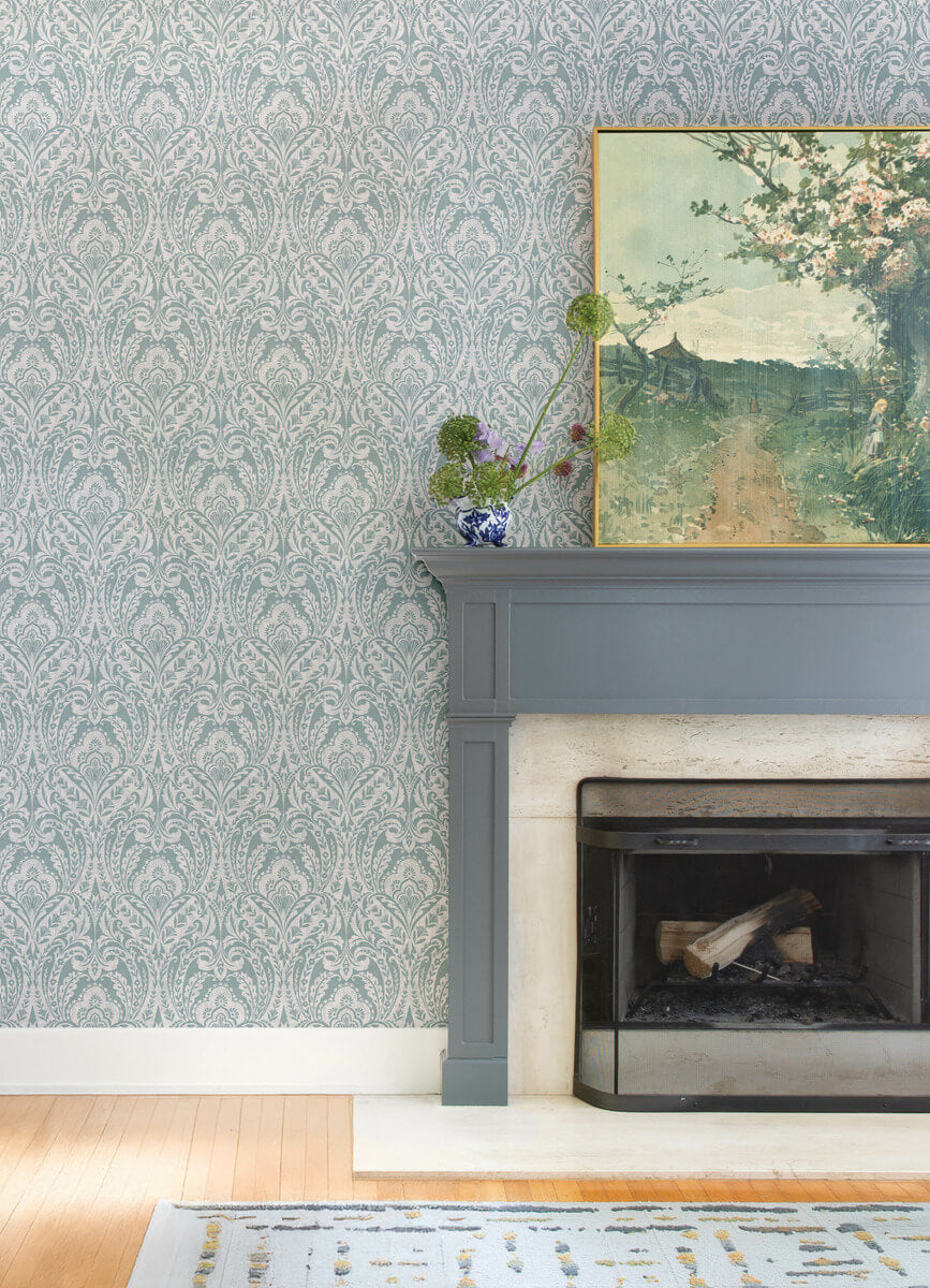 Haberdashery Berkshire Damask Wallpaper