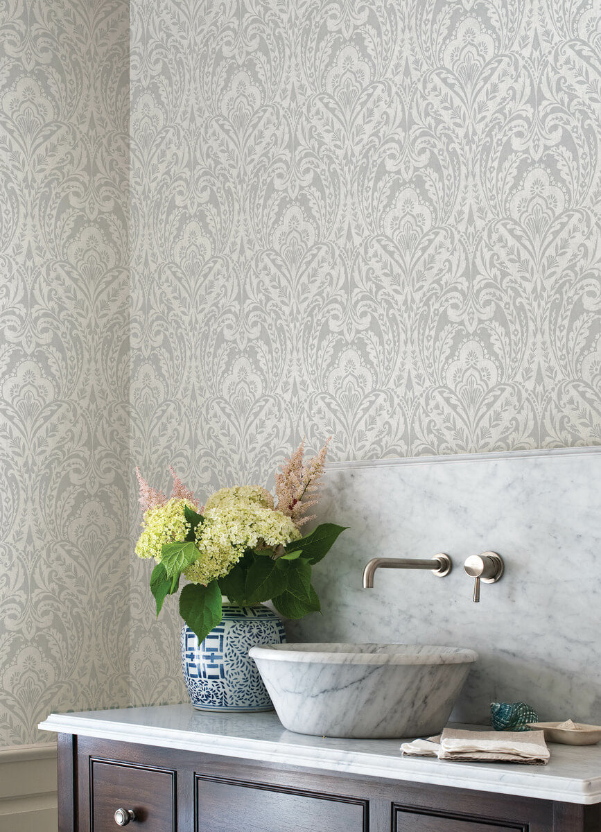 Haberdashery Berkshire Damask Wallpaper