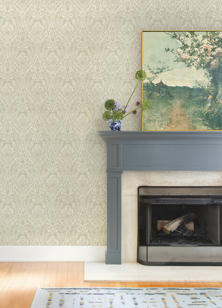 Haberdashery Berkshire Damask Wallpaper
