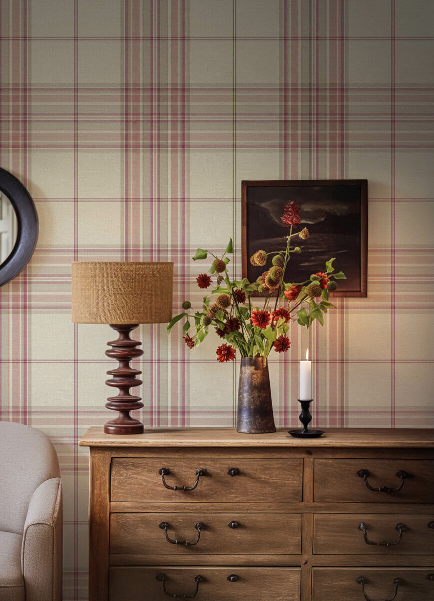 Haberdashery Westley Plaid Wallpaper
