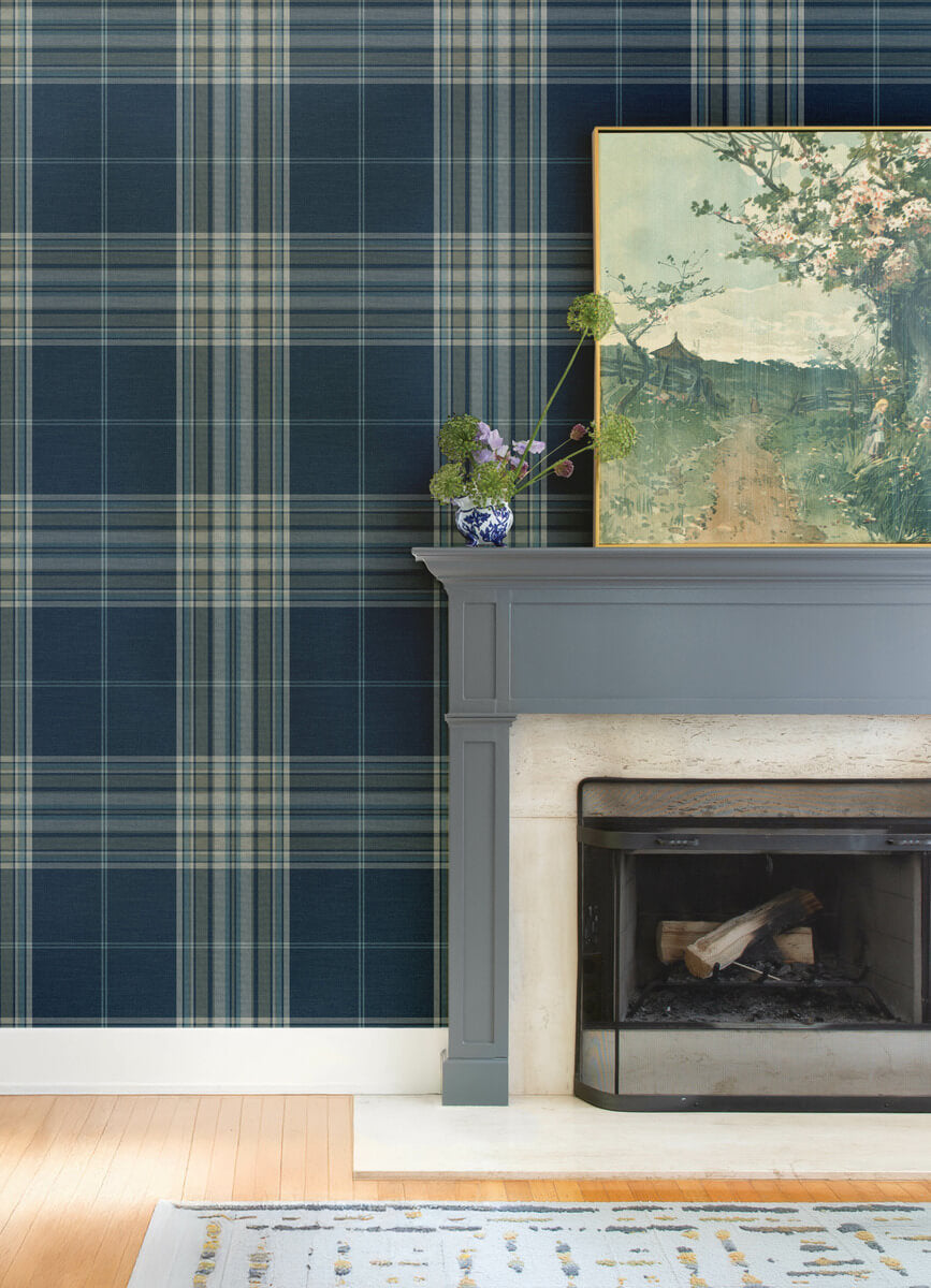 Haberdashery Westley Plaid Wallpaper